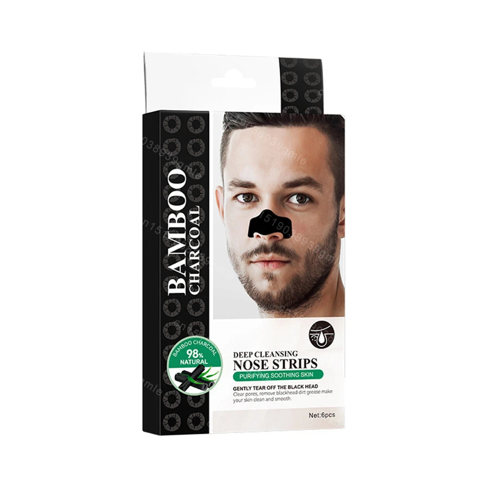 Bamboo Charcoal Clean Nose Patches Face Cleansing Quickly Remove Blackheads Comedones Shrink Pore Skin Care Mask Patch Anti Acne