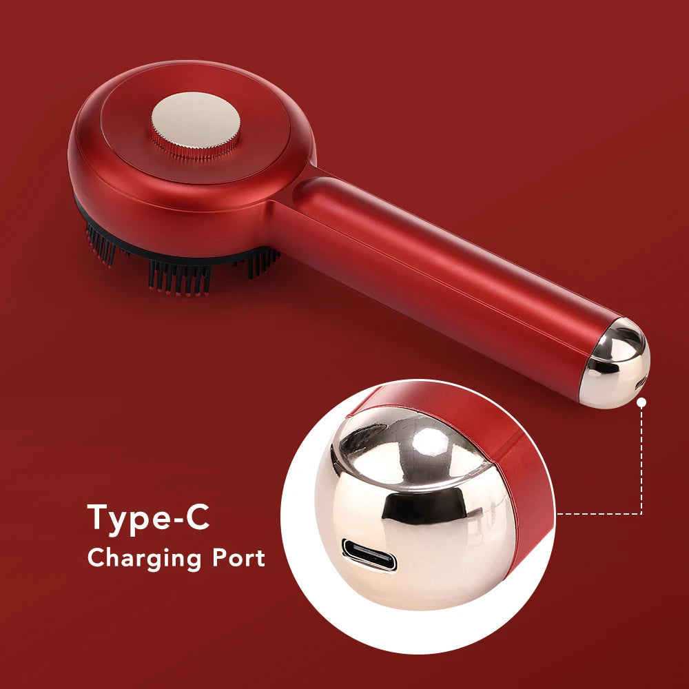 3 Modes Electric Massage Comb Portable Red Light Laser Comb for Hair Follicle Hair Follicles On The Head Essence Oil Applicator