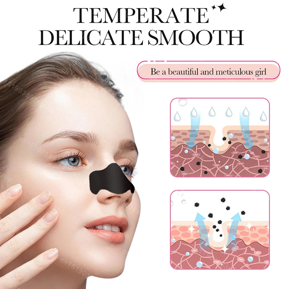 Bamboo Charcoal Clean Nose Patches Face Cleansing Quickly Remove Blackheads Comedones Shrink Pore Skin Care Mask Patch Anti Acne